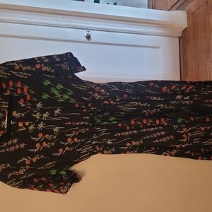 Tucker Black and Orange Abstract Dress